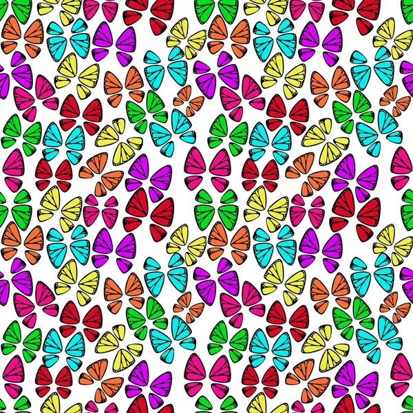 Butterfly seamless pattern — Stock Vector