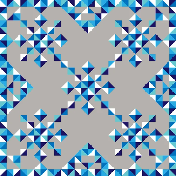 Patrón de copo de nieve triángulo abstracto — Vector de stock