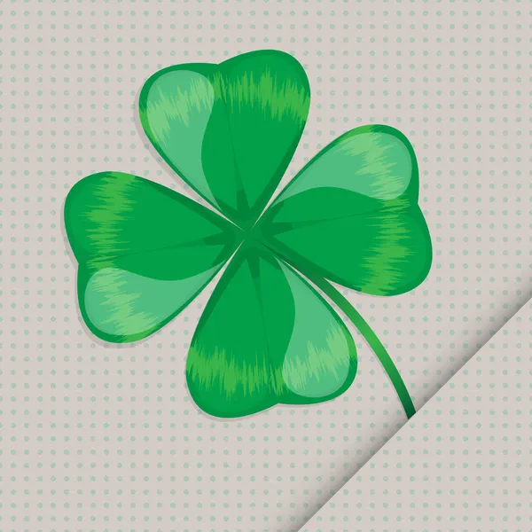 Clover sur le papier — Image vectorielle