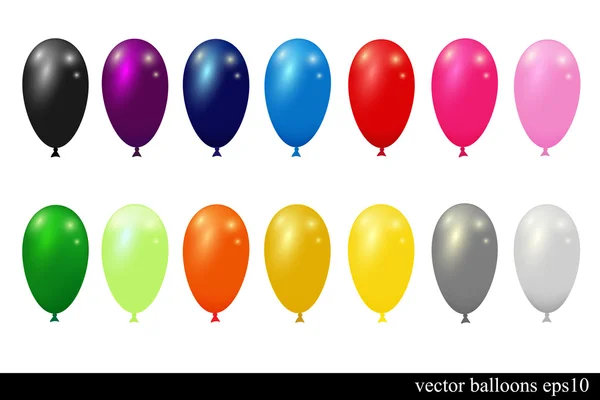 Juego de globos — Vector de stock