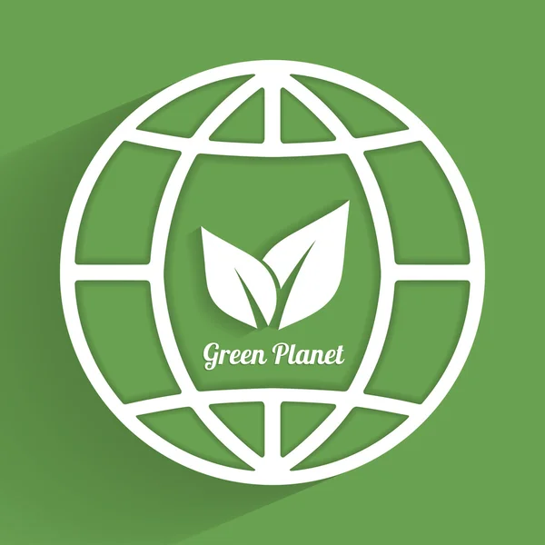 Grønn planet – stockvektor