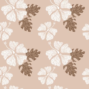 Hibiscus desen çıplak