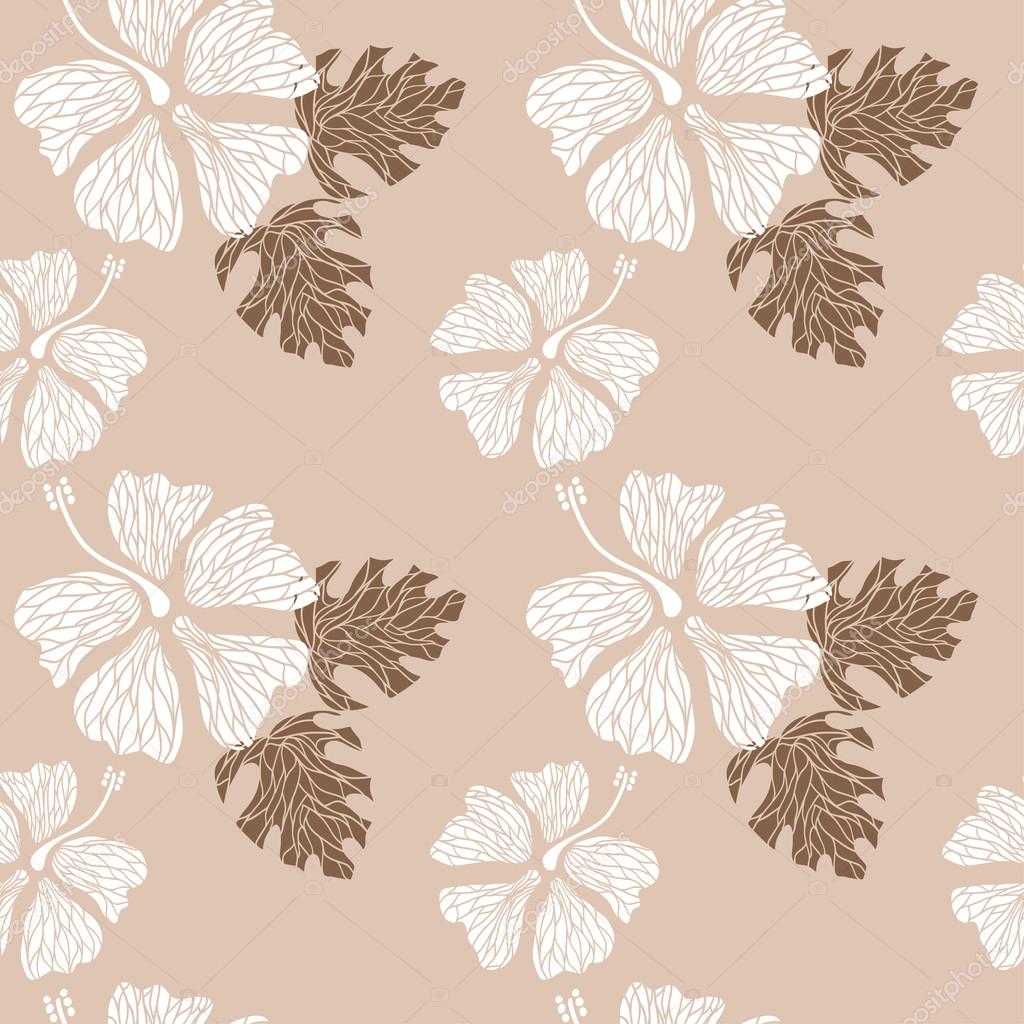hibiscus pattern nude