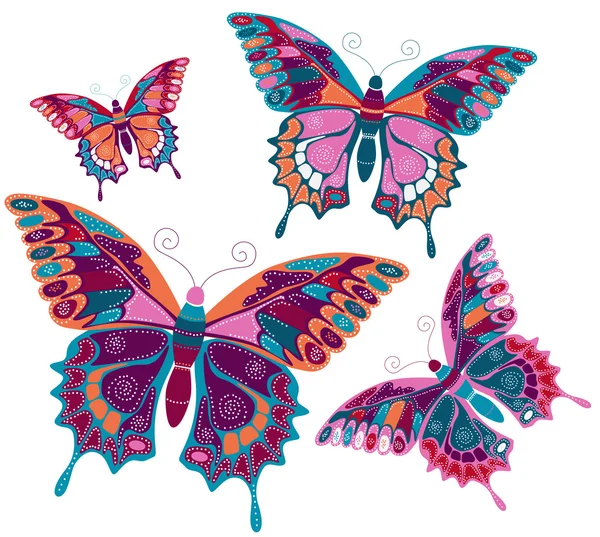Vettoriale illustrazione "farfalle" — 图库矢量图片#