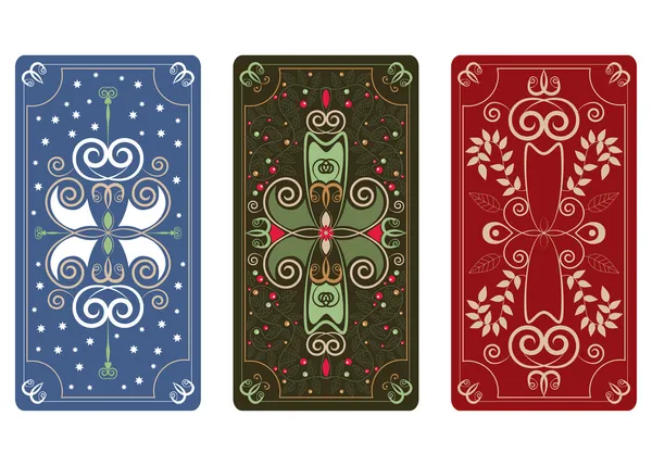 Vektor dísz a tarot kártyák — Stock Vector