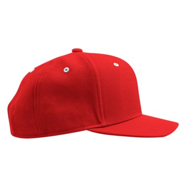 Ürünlerinizin logosunu veya tasarımınızı bu Yan Görünüm Klasik Kaykay Cap Mockup 'ı Kırmızı Yarış Rengi ile tanıtın