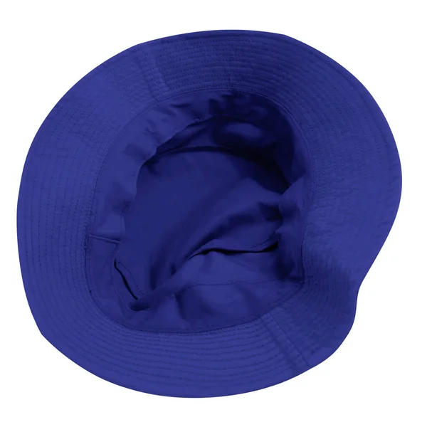 View Fantastic Bucket Hat Mockup Clematis Blue Color Permite Que — Fotografia de Stock