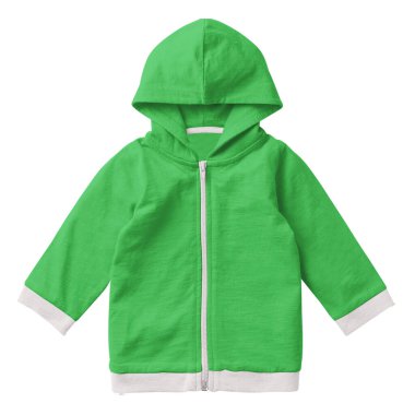 Tasarımında bu şirin bebek kapüşonlu modeli klasik yeşil renkte kullanırsan profesyonel olmana gerek kalmaz.