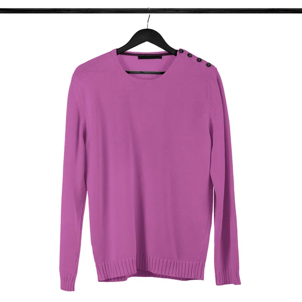 Gebruik Deze Sweet Sweatshirt Mockup Radiant Orchid Color Ontwerp Effectief — Stockfoto