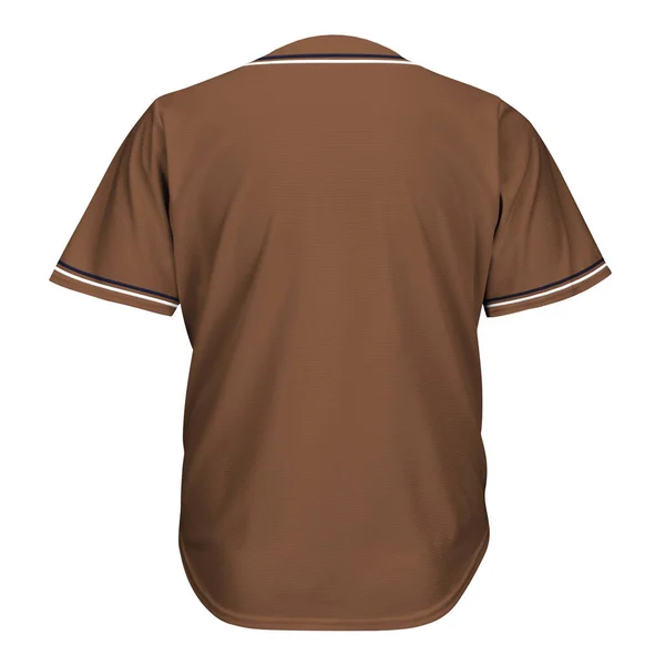 Back View Awesome Shirt Mockup Royal Brown Color Για Δημιουργήσετε — Φωτογραφία Αρχείου