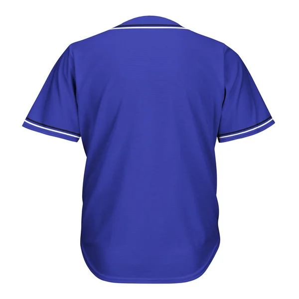 Back View Impressionante Shirt Mockup Royal Blue Colore Fare Modello — Foto Stock