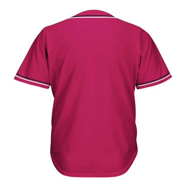 Back View Impressionante Shirt Mockup Dark Sangria Colore Fare Modello — Foto Stock