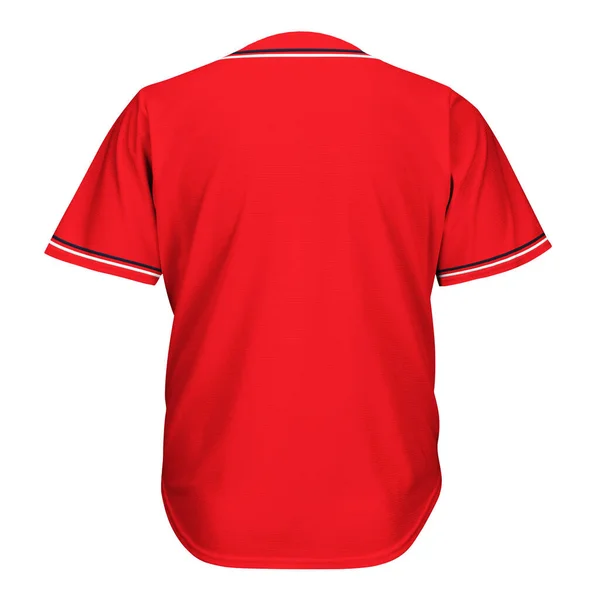 Eine Rückansicht Tolles Shirt Mockup Flame Scarlet Color Eine Schöne — Stockfoto