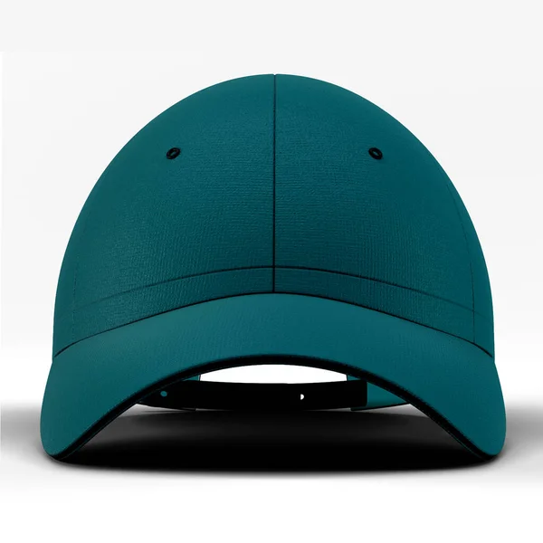 Med Denna Front View Awesome Baseball Cap Mockup Green Eden — Stockfoto