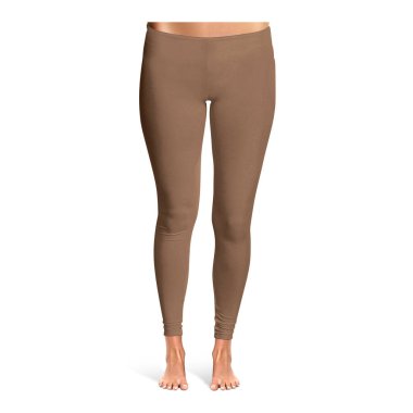 Boş, Front View Muhteşem Leggins modeli Royal Brown renginde, tasarımınızı kolaylaştırmak ve güzelleştirmek için.