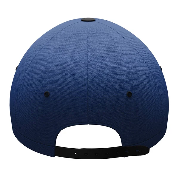 Using Back View Creative Baseball Hat Mockup Nouvean Navy Color — Zdjęcie stockowe
