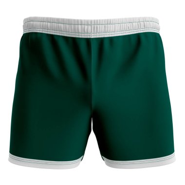 Cadmium Yeşil Rengi Fevkalade Shorts Mockup kullanarak tasarım etkinliğinizi destekleyin