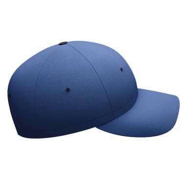 You can easily apply your incredible designs with this Side View Classical Baseball Hat Mockup In Nouvean Navy Color