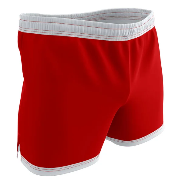 Använd Denna Side View Fabulous Shorts Mockup Racing Red Color — Stockfoto