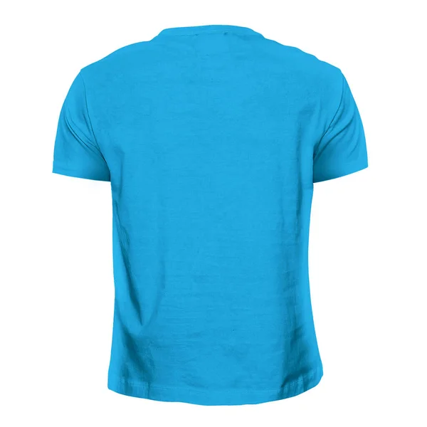 Mit Diesem Einfachen Shirt Mockup Cyanblau Können Sie Ihr Logo — Stockfoto