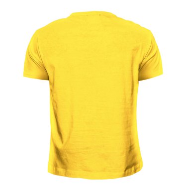 Logo tasarımını daha güzel yapabilirsin Bu Backview Basit T-shirt Mockup Aspen Altın Renkli.