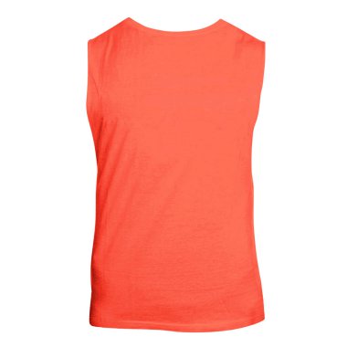 Bu geriye bakış kolsuz şirin tişört Persimmon Turuncu Rengi, tasarımlarınızı öne çıkaracak ve muhteşem gösterecek.