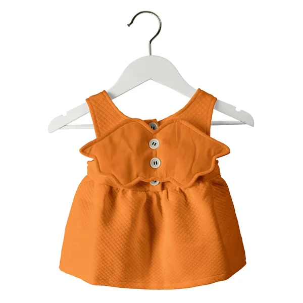 당신은 Fresh Baby Dress Mockup Iceland Poppy Color Hanger 원하는 — 스톡 사진