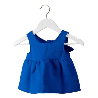 Bu Ön Görüş Taze Bebek Elbisesi Modeli Parlak Mavi Askıyla Sanat çalışmalarının bitmesini beklemenize gerek yok. Bu HD Mockup 'ı kullanmak kolaydı..