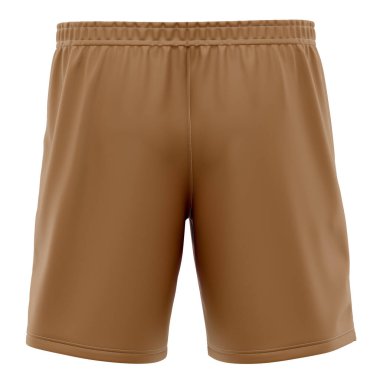 Tasarım tarzınızı bir profesyonel gibi gösterin, bu Backview Popüler Soccer Shorts Mockup 'ı kullanarak Kahverengi Şeker Rengi.