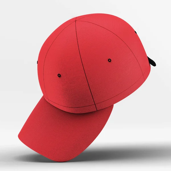 Pega Diseño Esta Perspectiva Lateral Ver Fresh Basketball Cap Mockup — Foto de Stock