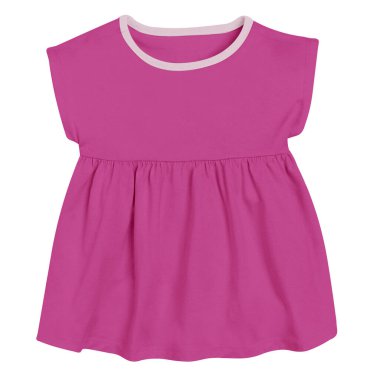 This Cute Baby Shortsleeve Dress Mockup In Rose Violet Color, is a simple blank template and prepared to use