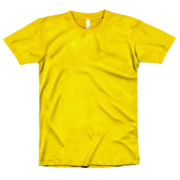 Fantastic Shirt Mockup Blazing Yellow Color 단순하고 현대적 서판입니다 — 스톡 사진
