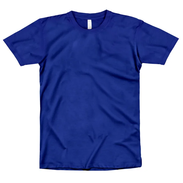 Pegue Este Fantastic Shirt Mockup Dazzling Blue Color Modelo Branco — Fotografia de Stock