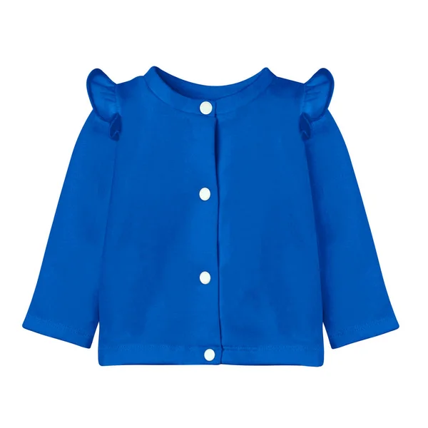 Save time and money with this Simple Baby Cardigan Mockup In Brilliant Blue Color. It is super easy to use.
