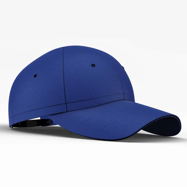 Şapka Markanızı Beyzbol Şapka Model Modeliyle Derin Ultramarine Rengi Nde — Stok fotoğraf