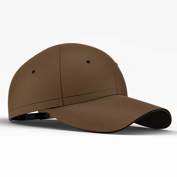 Şapka Markanızı Yan Görünüm Ile Tanıtın Tatlı Beyzbol Şapka Modeli — Stok fotoğraf