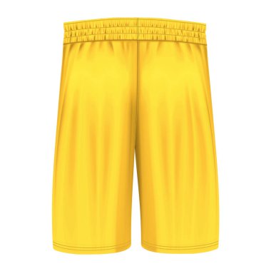 Bu Back View Klasik Basketbol Şortu Limon Zest Rengi, kendi tasarımlarınızı yerleştirmek için profesyonel bir modeldir.