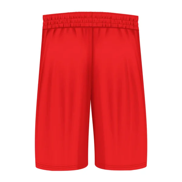 Diese Klassische Basketball Shorts Mockup Feuriger Roter Farbe Ist Eine — Stockfoto