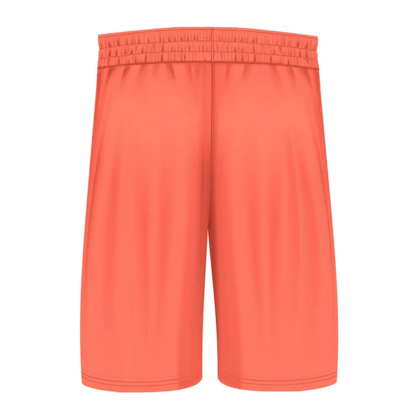 Diese Klassische Basketball Shorts Mockup Camellia Orange Farbe Ist Eine — Stockfoto