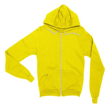 Showcase your designs like an expert graphic designer with this Awesome Zip Up Sweatshirt Mockup In Blazing Yellow Color. Customize everything you need.