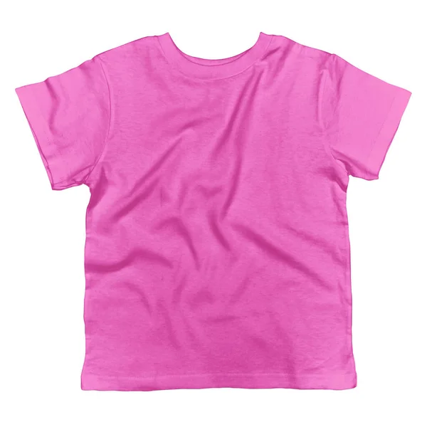 Front View Cute Toddler Shirt Mockup Shell Pink Color Made — Stockfoto