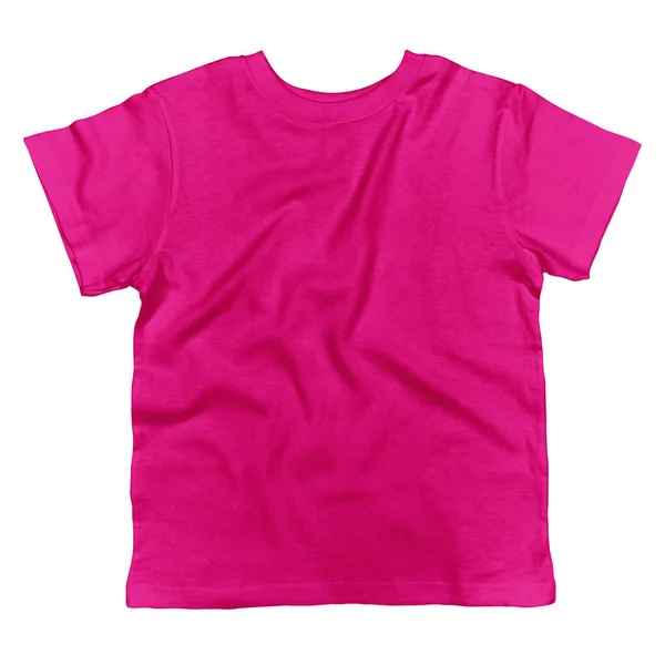 Front View Cute Toddler Shirt Mockup Beetroot Purple Color Made — 스톡 사진