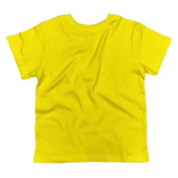 Front View Cute Toddler Shirt Mockup Blazing Yellow Color Made — Stock fotografie