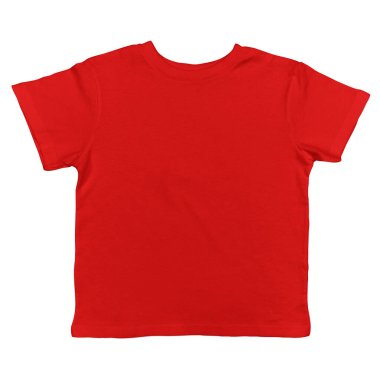 A Front View Excellent Toddler T Shirt Mockup In Fusion Red Color, to display your designs and brand logo more valuable.