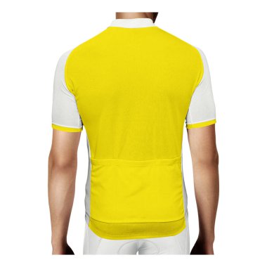 With this Back View Stylish Man Jersey In Blazing Yellow Color, you can promote your logo more beautiful and valuable.