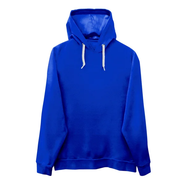 Een Moderne Front View Wonderful Hoodie Mockup Dazzling Blue Color — Stockfoto