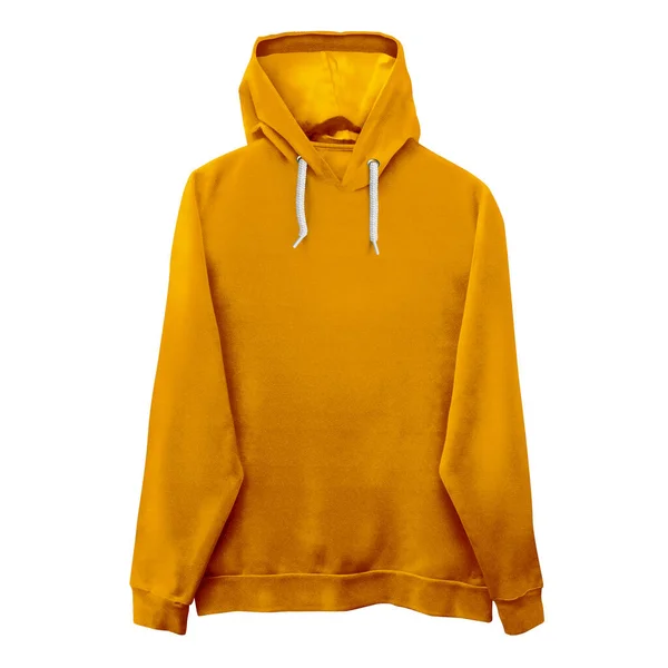 Nowoczesny Front View Wonderful Hoodie Mockup Gold Fusion Color Szablon — Zdjęcie stockowe