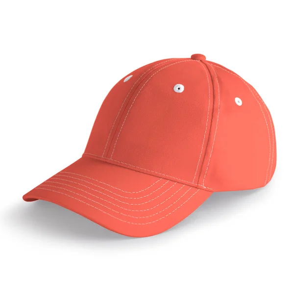 Basit Çoklu Tıklamalarla Tasarımlarınızı Taraflı Bakış Görünümü Sport Şapka Modeli — Stok fotoğraf