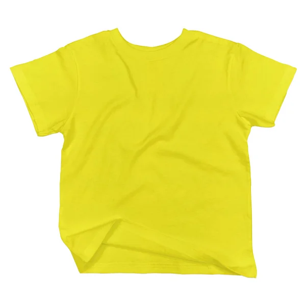 Tento Přední Pohled Působivé Batole Tričko Mockup Žhnoucí Žluté Barvě — Stock fotografie