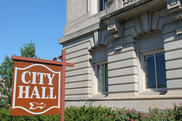 City Hall Sign — Stock Photo, Image